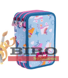 Penar școlar Milan "Roller" cu 3 compartimente, echipat